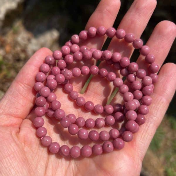bracelet rhodonite perou lithotherapie