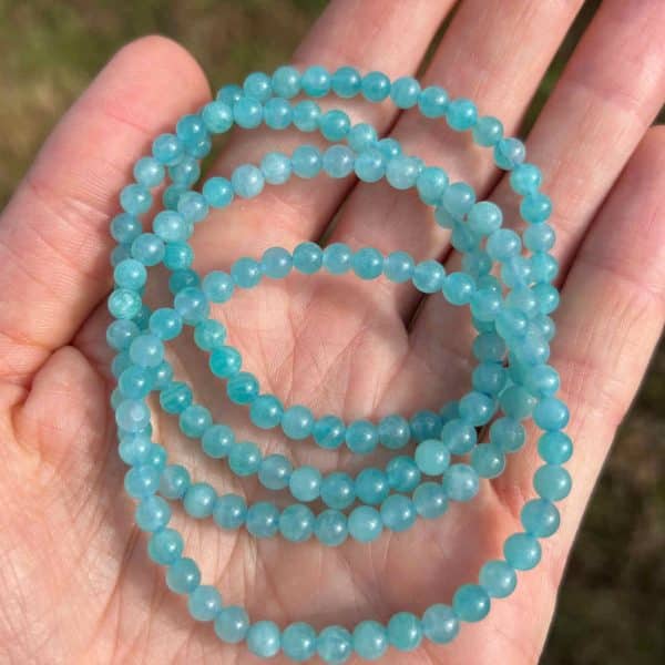 bracelet d'amazonite qualite extra lithotherapie