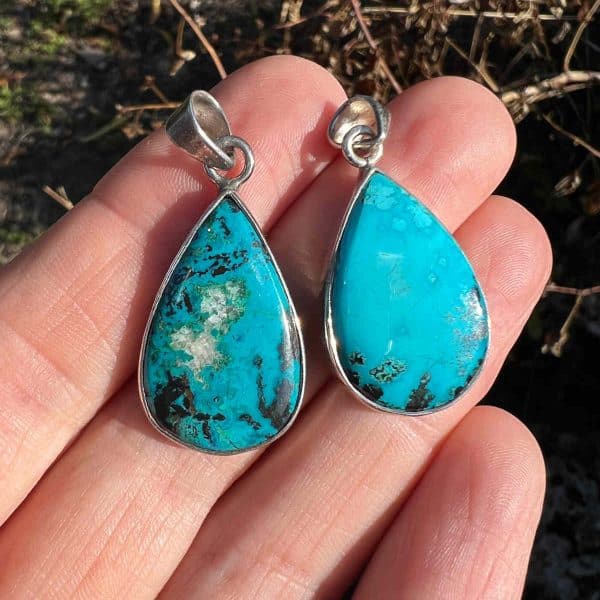 pendentifs de chrysocolle