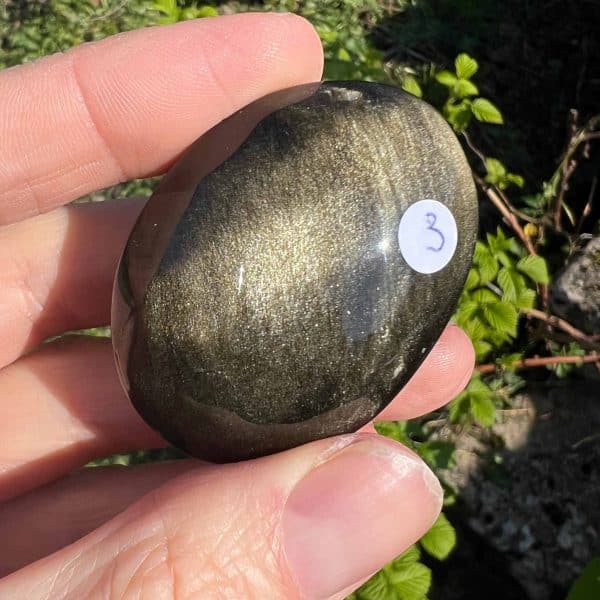 galet obsidienne dorée lithotherapie